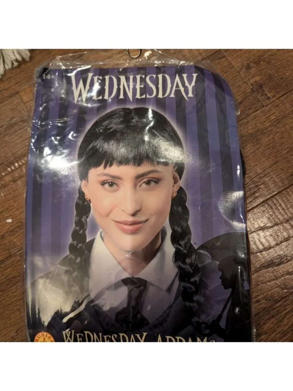 Wednesday Addams Costume Wig Adult Wig, Women, As Shown, One Size